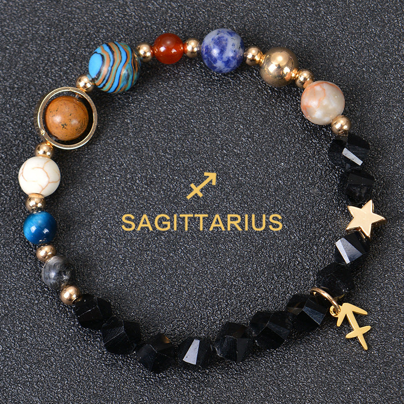 Astrological Healing Bracelet of Eight Planets and Twelve Zodiac Signs with Power-Enhancing Energy