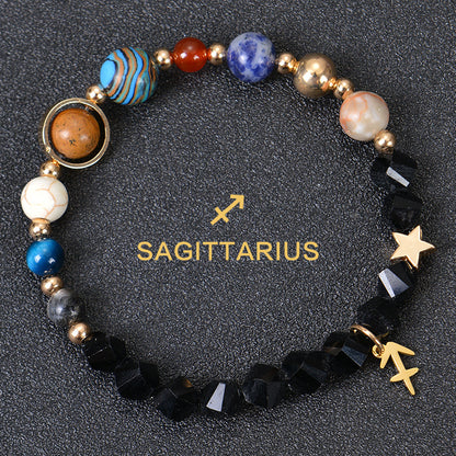 Astrological Healing Bracelet of Eight Planets and Twelve Zodiac Signs with Power-Enhancing Energy