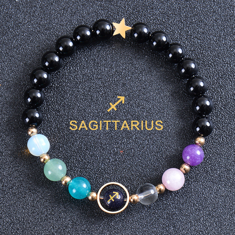 Astrological Healing Bracelet of Eight Planets and Twelve Zodiac Signs with Power-Enhancing Energy