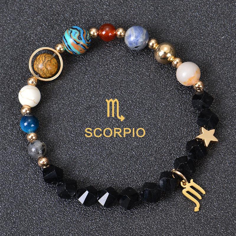Astrological Healing Bracelet of Eight Planets and Twelve Zodiac Signs with Power-Enhancing Energy - Oriental Culture Shop