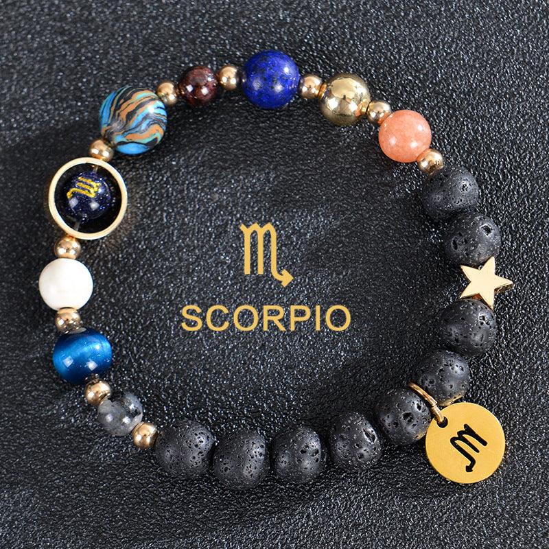 Astrological Healing Bracelet of Eight Planets and Twelve Zodiac Signs with Power-Enhancing Energy - Oriental Culture Shop