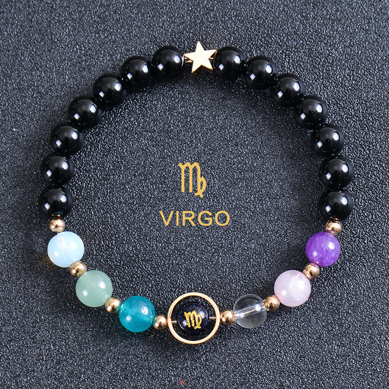 Astrological Healing Bracelet of Eight Planets and Twelve Zodiac Signs with Power-Enhancing Energy