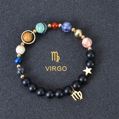 Astrological Healing Bracelet of Eight Planets and Twelve Zodiac Signs with Power-Enhancing Energy