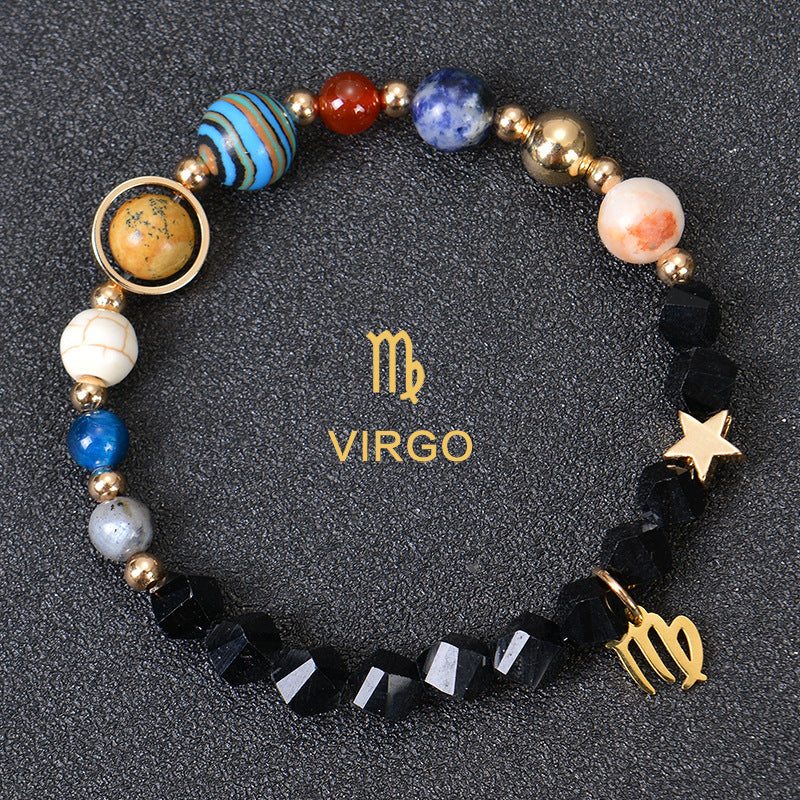 Astrological Healing Bracelet of Eight Planets and Twelve Zodiac Signs with Power-Enhancing Energy