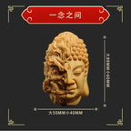 Boxwood carving——The Master gives energy to keep the treasure safe hanging ornaments - Oriental Culture Shop