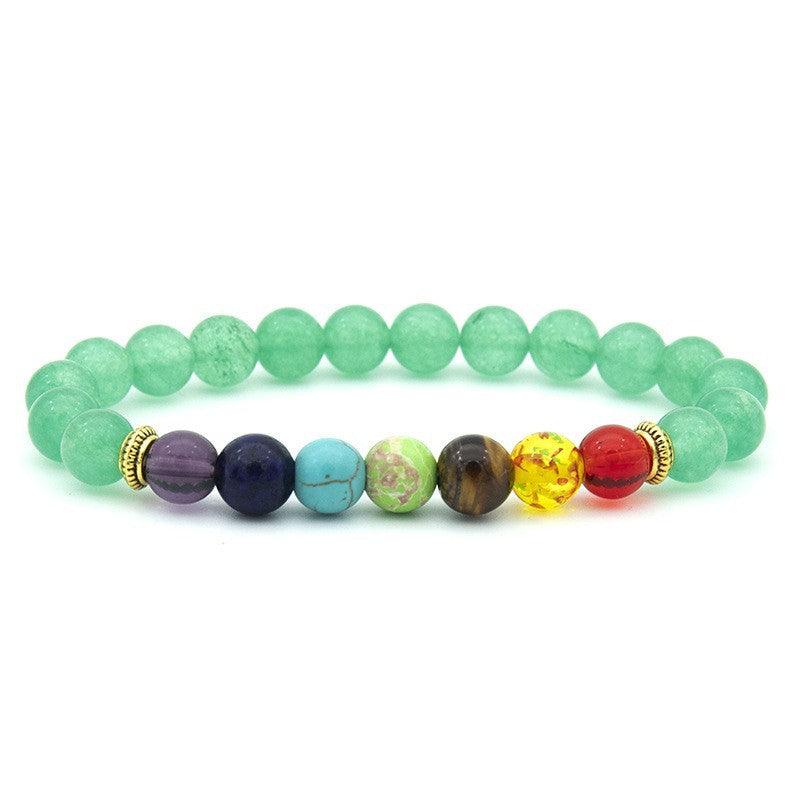 Colorful natural volcano handmade beaded natural tiger eye stone bracelet, which contains the properties of fire and earth - Oriental Culture Shop