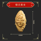 Boxwood carving——The Master gives energy to keep the treasure safe hanging ornaments - Oriental Culture Shop