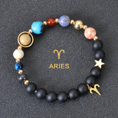 Astrological Healing Bracelet of Eight Planets and Twelve Zodiac Signs with Power-Enhancing Energy