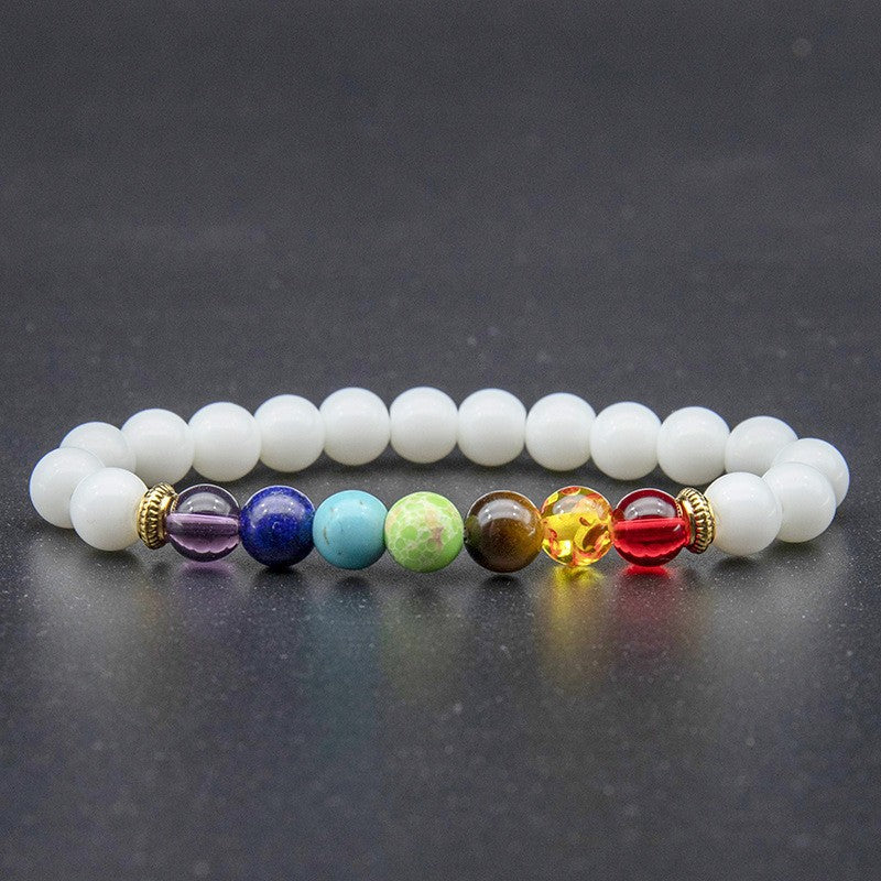 Colorful natural volcano handmade beaded natural tiger eye stone bracelet, which contains the properties of fire and earth Oriental Culture Shop