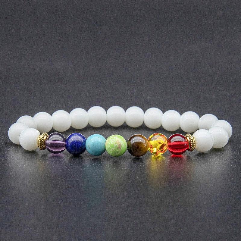 Colorful natural volcano handmade beaded natural tiger eye stone bracelet, which contains the properties of fire and earth - Oriental Culture Shop