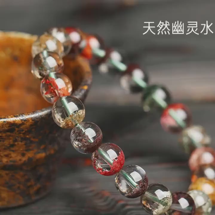 Wealth - Accumulating Green Phantom Single - Loop Bracelet! Four Seasons & Multicolor Phantom Lovers' Style with Basin Design